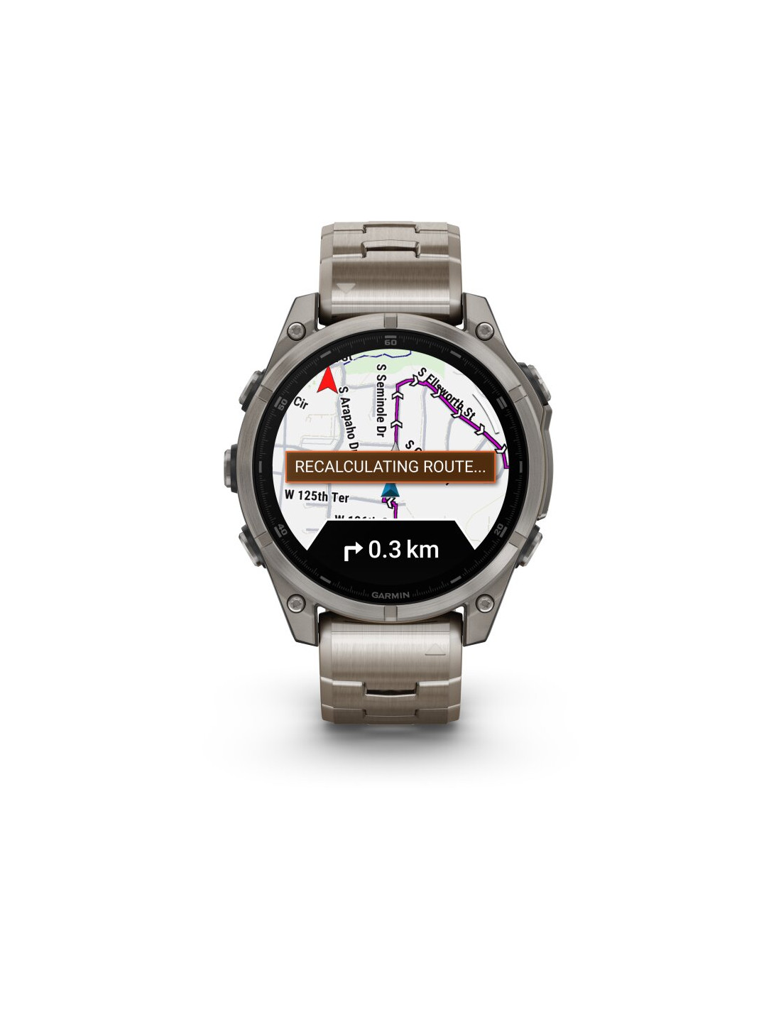 GARMIN Fenix 8 - 47 mm AMOLED Sapphire Graphite/Titanium Titanium with titanium bracelet