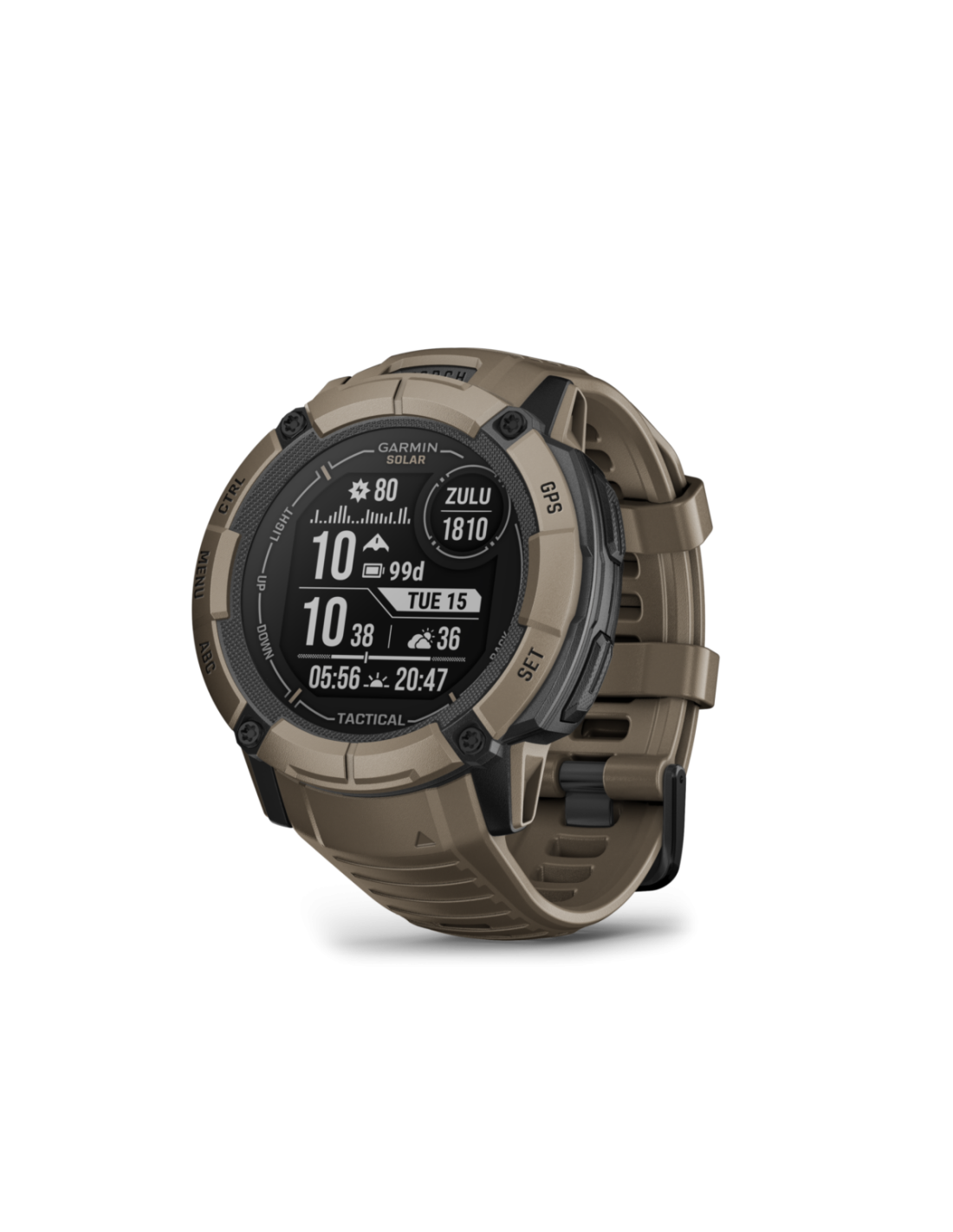 Laikrodis Garmin Instinct 2X Solar - Tactical Coyote Tan