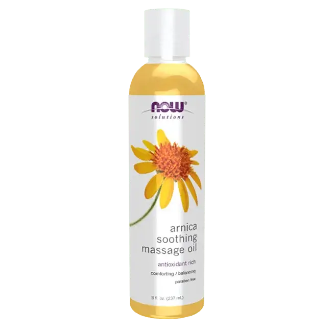 NOW Arnica Soothing Massage Oil (arnikų aliejus) - 237ml