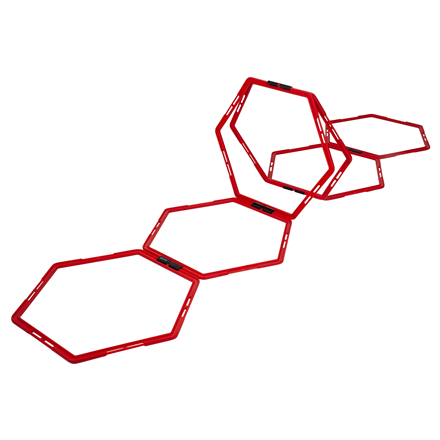 Pure2Improve | Hexagon Agility Grid | Red|P2I361160