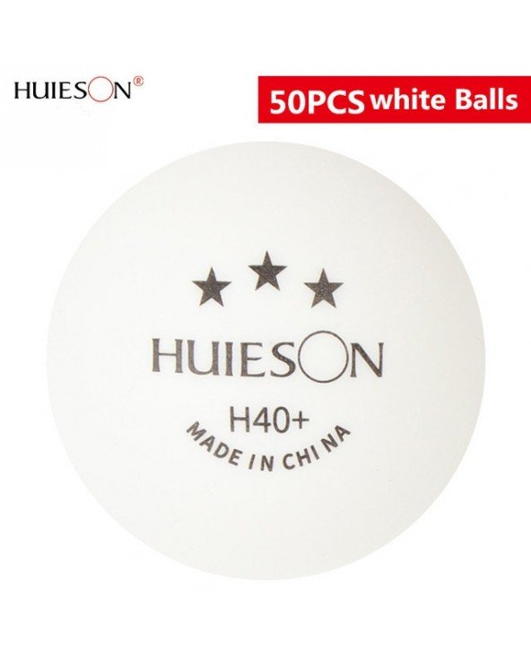 Huieson Naujos medžiagos stalo teniso kamuoliukai 3 žvaigždės 40+ ABS plastikiniai Ping Pong kamuoliukai Stalo teniso