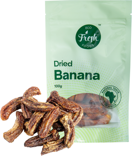 Eco fresh foods Džiovinti bananai 100 g