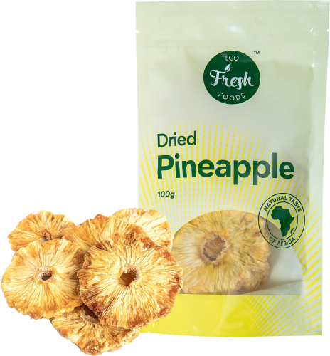 Eco fresh foods Džiovinti ananasai 100 g