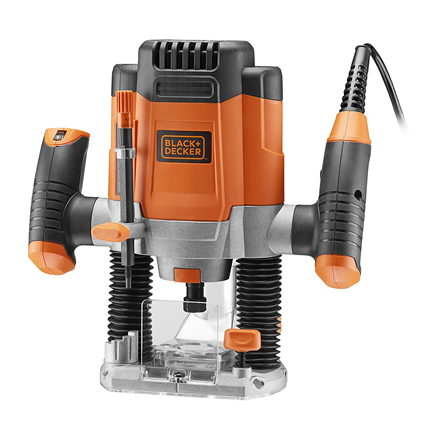 Black&Decker KW1200EKA-QS 1200W 6.35mm Plunge Router + 6 Bits|KW1200EKA-QS