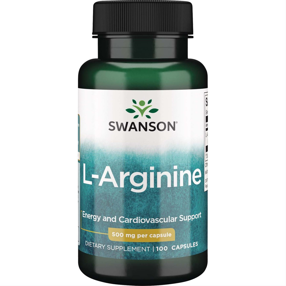 SWANSON L-ARGININAS, 500 mg, 100 kapsulių