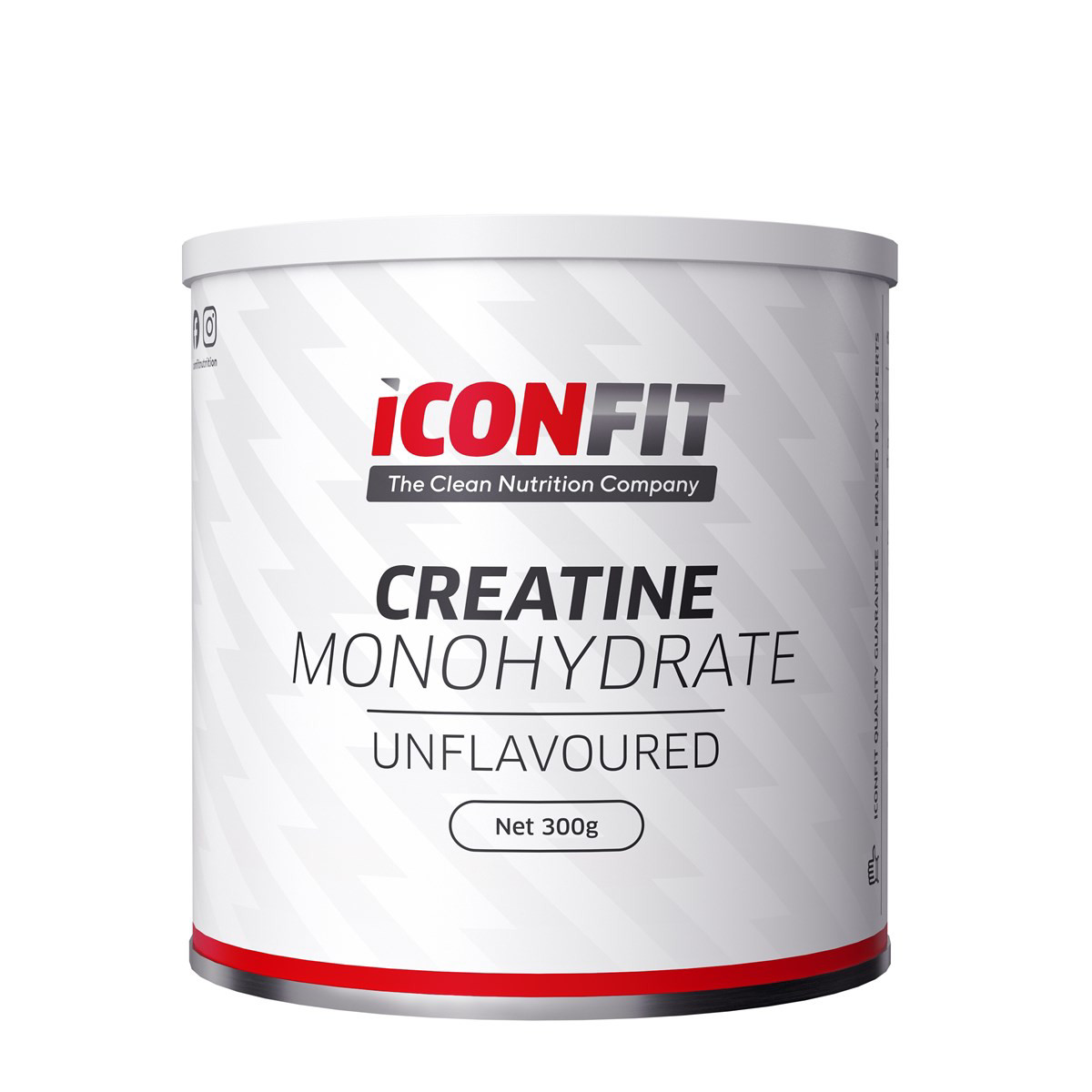 ICONFIT, Mikronizuotas Kreatino Monohidratas - Nearomatizuotas, 300g