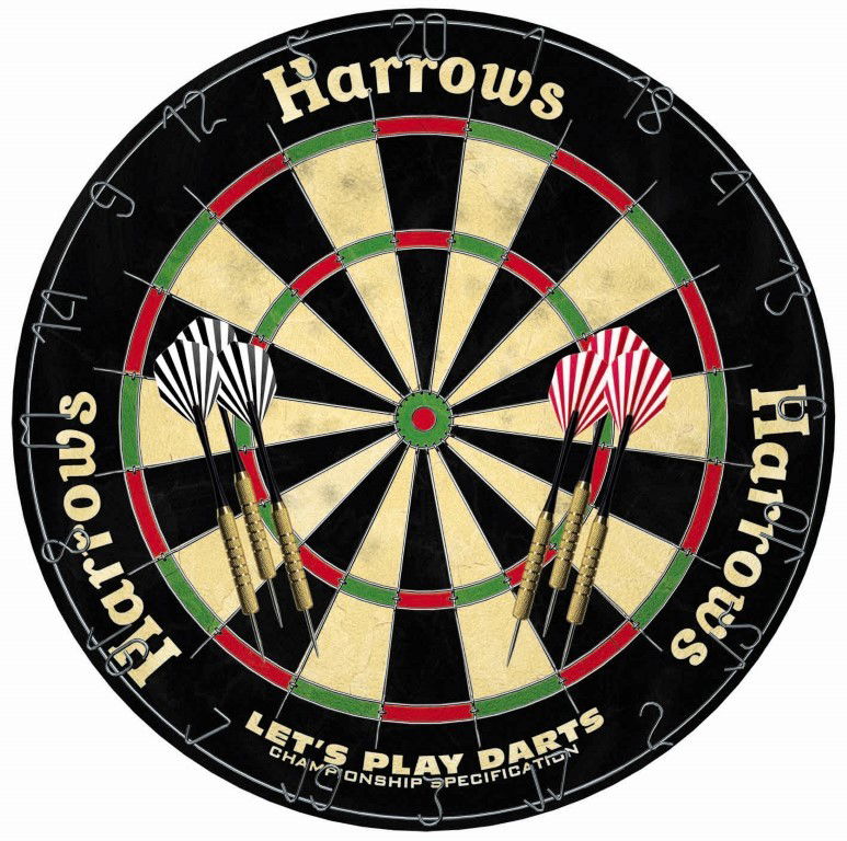 Taikinys HARROWS LET'S PLAY DARTS GAME SET