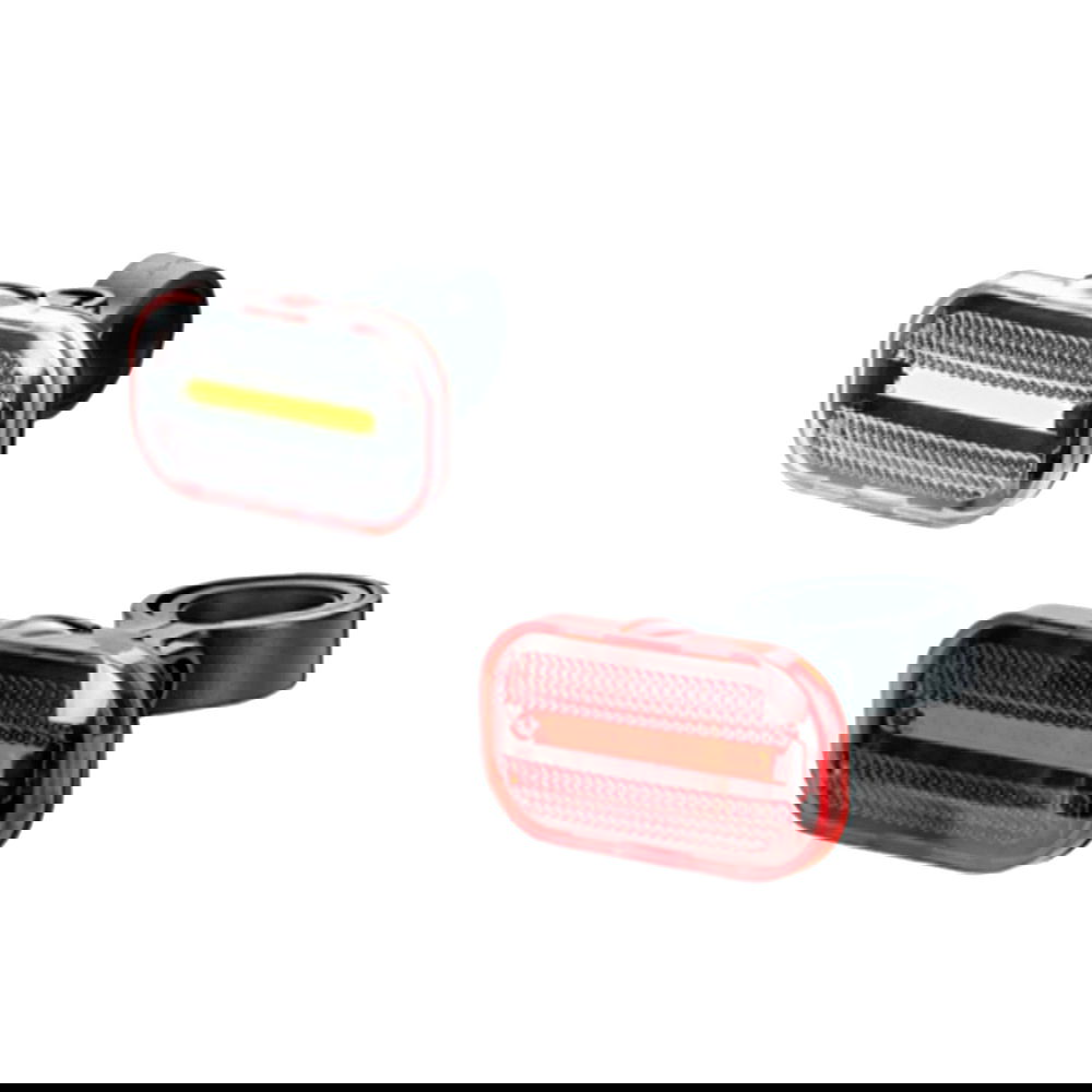 Dviračio žibintų komplektas BY-BIKE THREE, 2 funkcijos,  su elementais