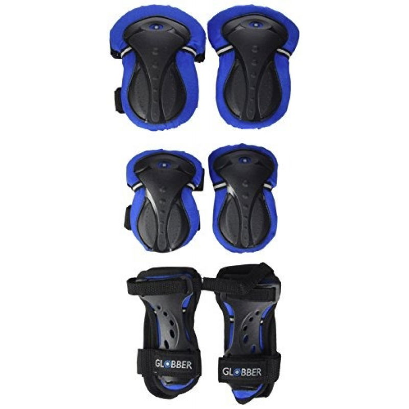 Kelių ir alkūnių apsaugų rinkinys GLOBBER Junior XS RANGE B (25-50KG), mėlynas