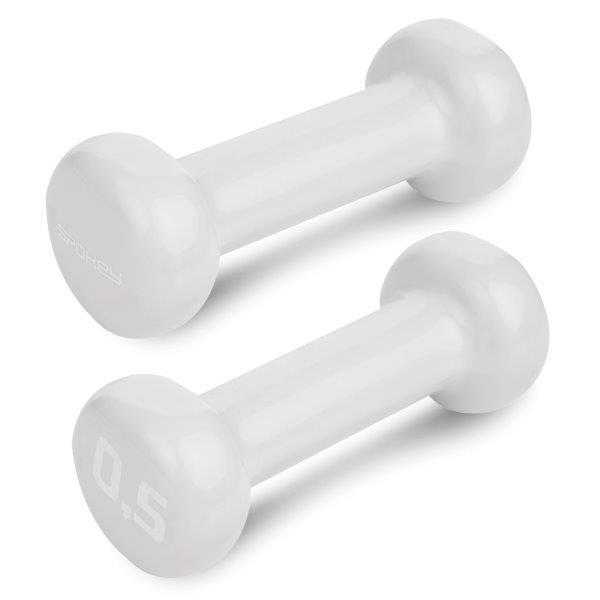 Vinilinių svarmenų rinkinys SPOKEY, 2 x 0,5 kg, šviesiai pilkos sp.