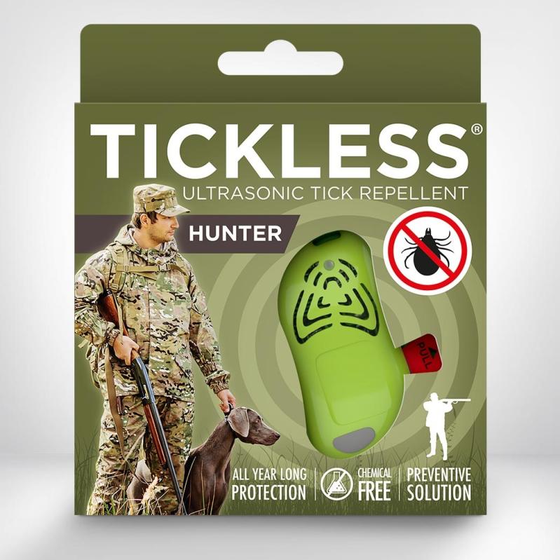 Ultragarsinis pakabukas TICKLESS Hunter nuo erkių ir blusų,  žalias