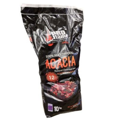 Medžio anglys PRO Flame, akacijos medienos, 10 KG