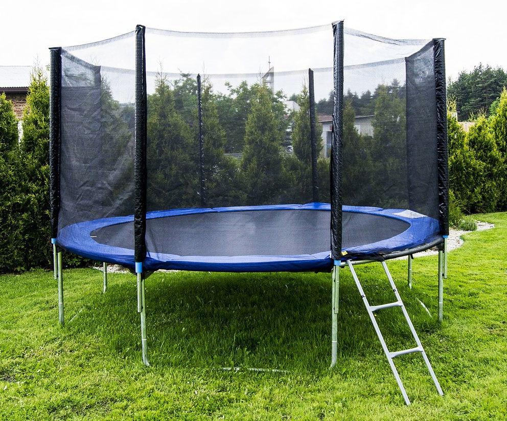 Batutas 15FT (457 cm) Sports Jump su tinklu ir kopėtėlėmis