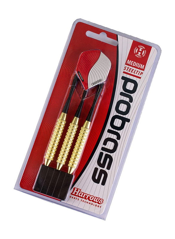Smiginio strėlytės HARROWS PRO BRASS Medium 3vnt.