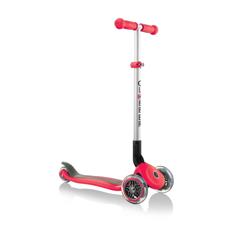 Paspirtukas Globber Primo Foldable, raudonas