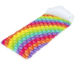 Pripučiamas plaukimo čiužinys BESTWAY Rainbow Dreams, 216 x 80 cm
