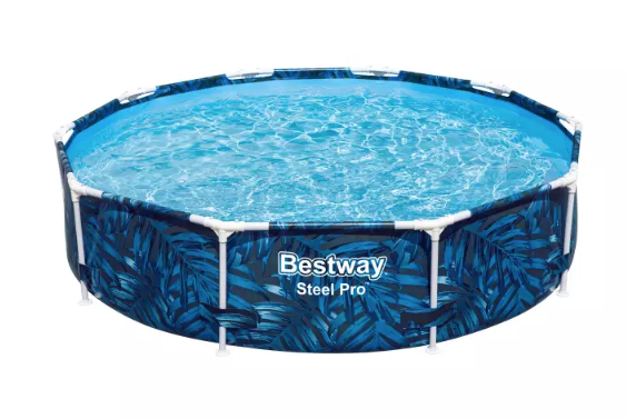 Karkasinis baseinas BESTWAY Steel Pro, mėlynos sp., 305 x 66 cm