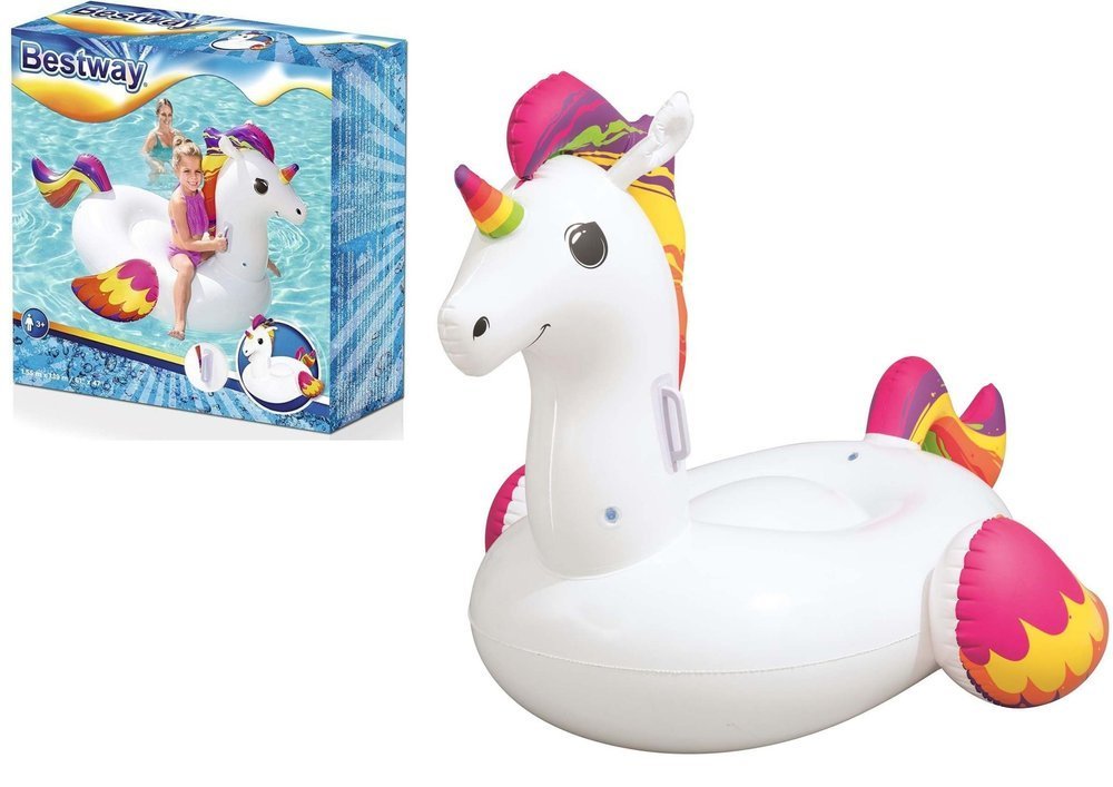 Pripučiamas vandens plaustas BESTWAY Fantasy Unicorn, 155 x 119 cm