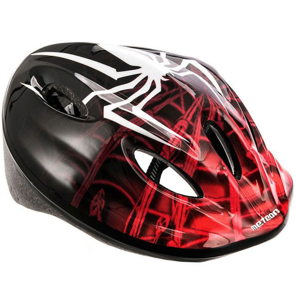 Šalmas Meteor MV5-2 Spider S 48-52 cm juoda-raudona 23222