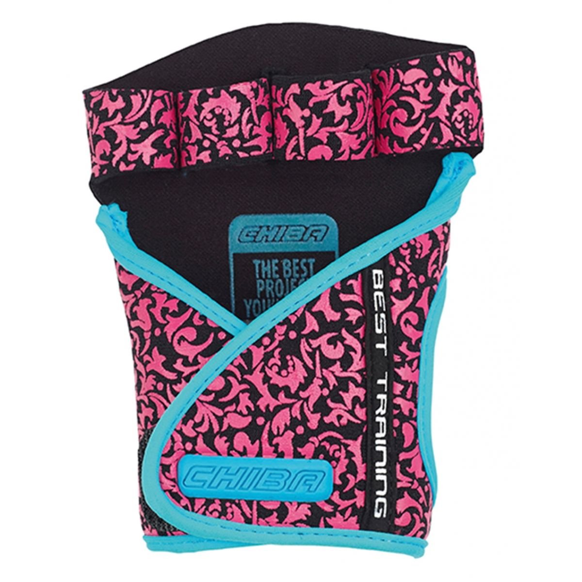 Chiba Lady Motivation Gloves 40936 (black/pink/turquoise) pirštinės - S dydis