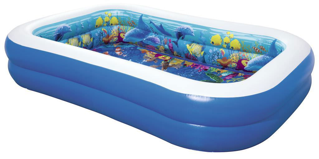 Pripučiamas baseinas BESTWAY Undersea Adventure, 262 x 175 x 51 cm, su 3D akiniais