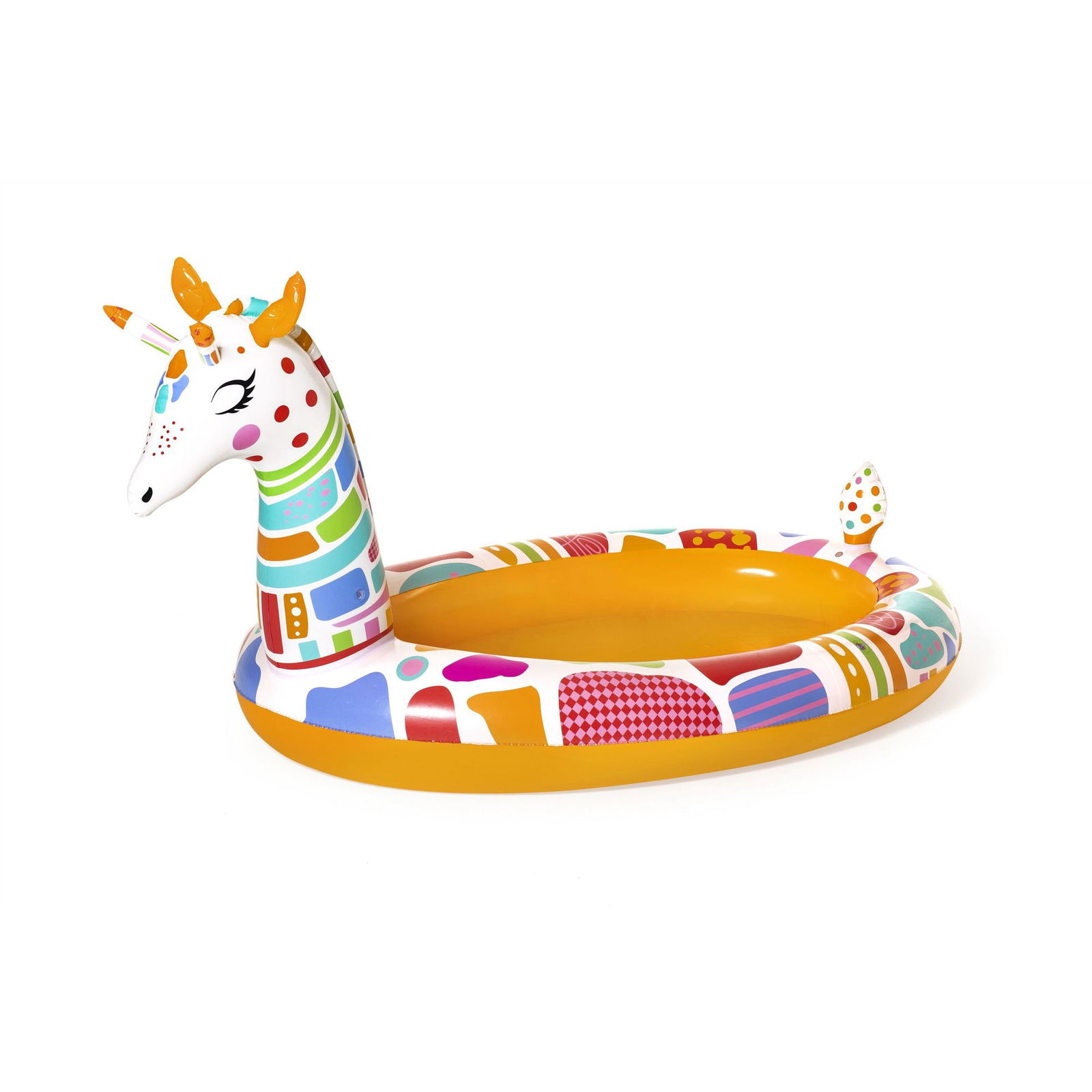 Pripučiamas baseinas BESTWAY Groovy Giraffe Sprayer, 266 x 157 x 127 cm
