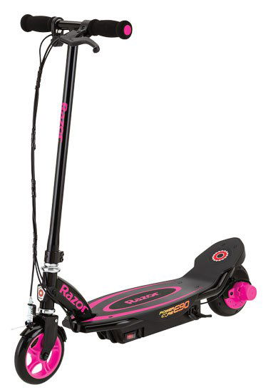 Elektrinis paspirtukas Razor E90, juoda/rožinė