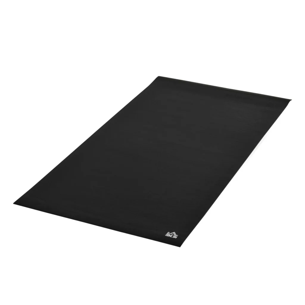 Neslystantis grindų apsaugos kilimėlis treniruokliams - juodas 180 x 90 x 0,6 cm