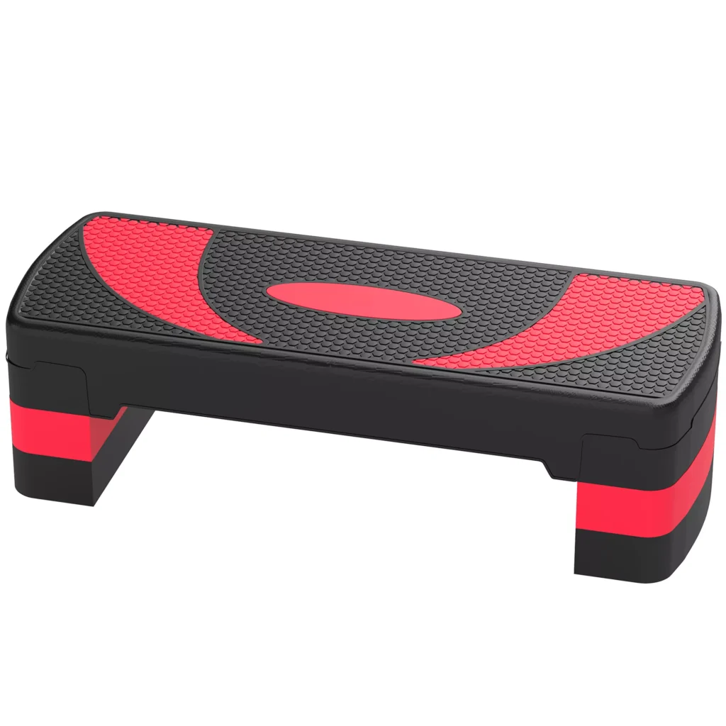 Step Aerobikos Treniruoklis | 3 Lygiai 10/15/20cm | 150kg | Raudonas