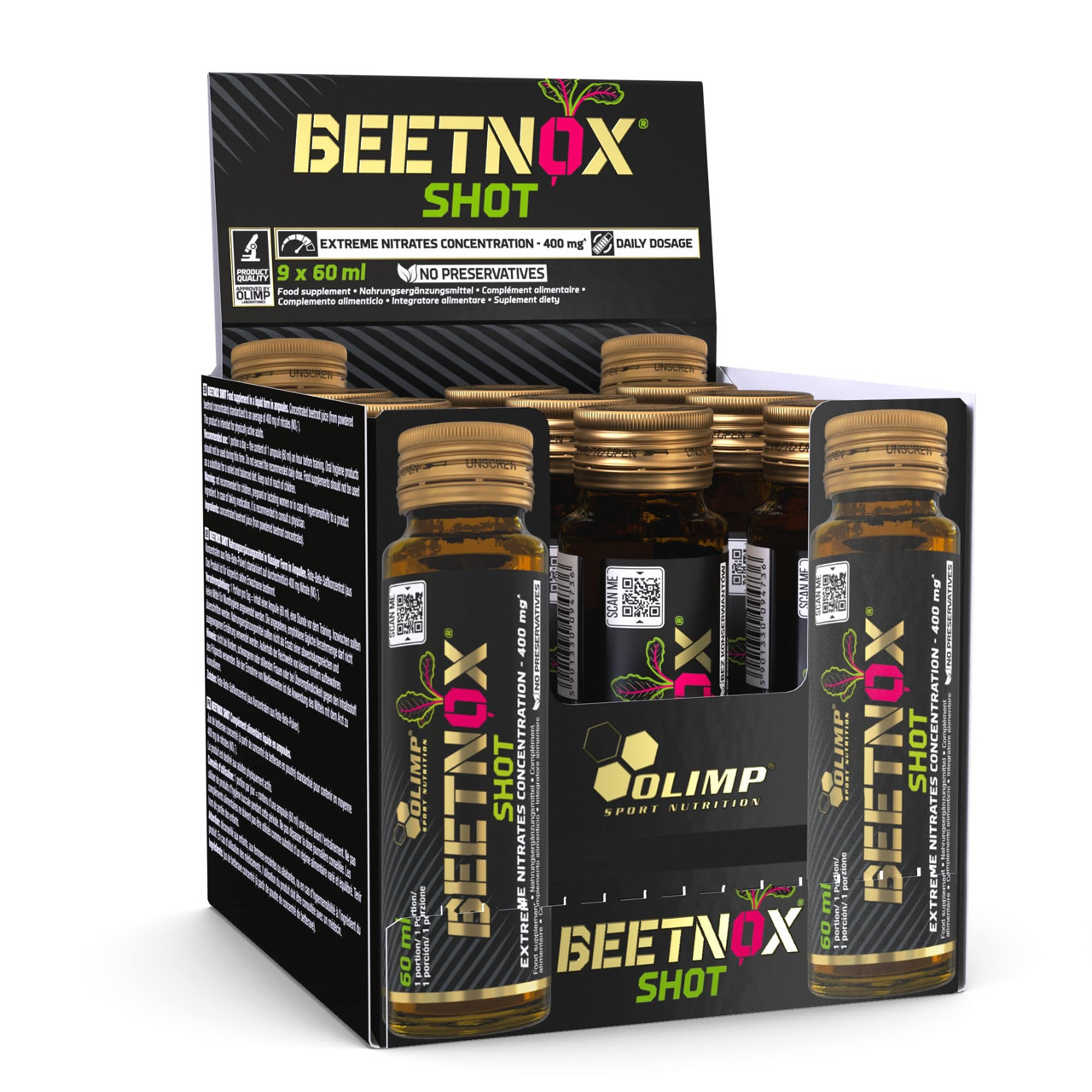 Maisto papildas energijai prieš treniruotę Olimp Beetnox 9x60ml
