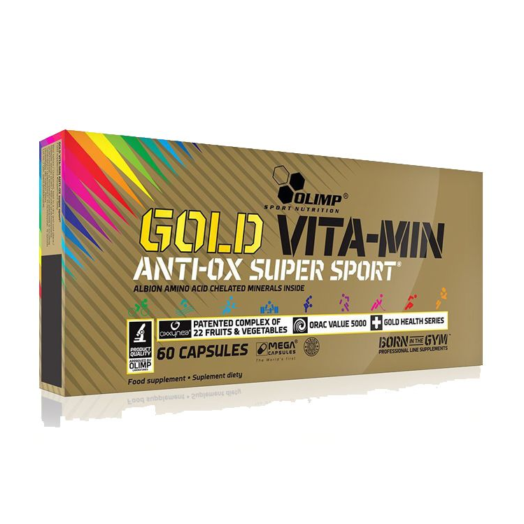 Vitaminų ir mineralų kompleksas Olimp Gold VITA-MIN anti-OX super sport™ Mega Caps® 60 Kapsulių