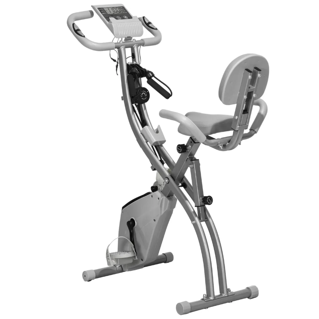 Dviratis treniruoklis "X-Bike 2-in-1" sulankstomas su LCD ekranu, 8 pakopų magnetinis pasipriešinimas,  97x51x115 cm