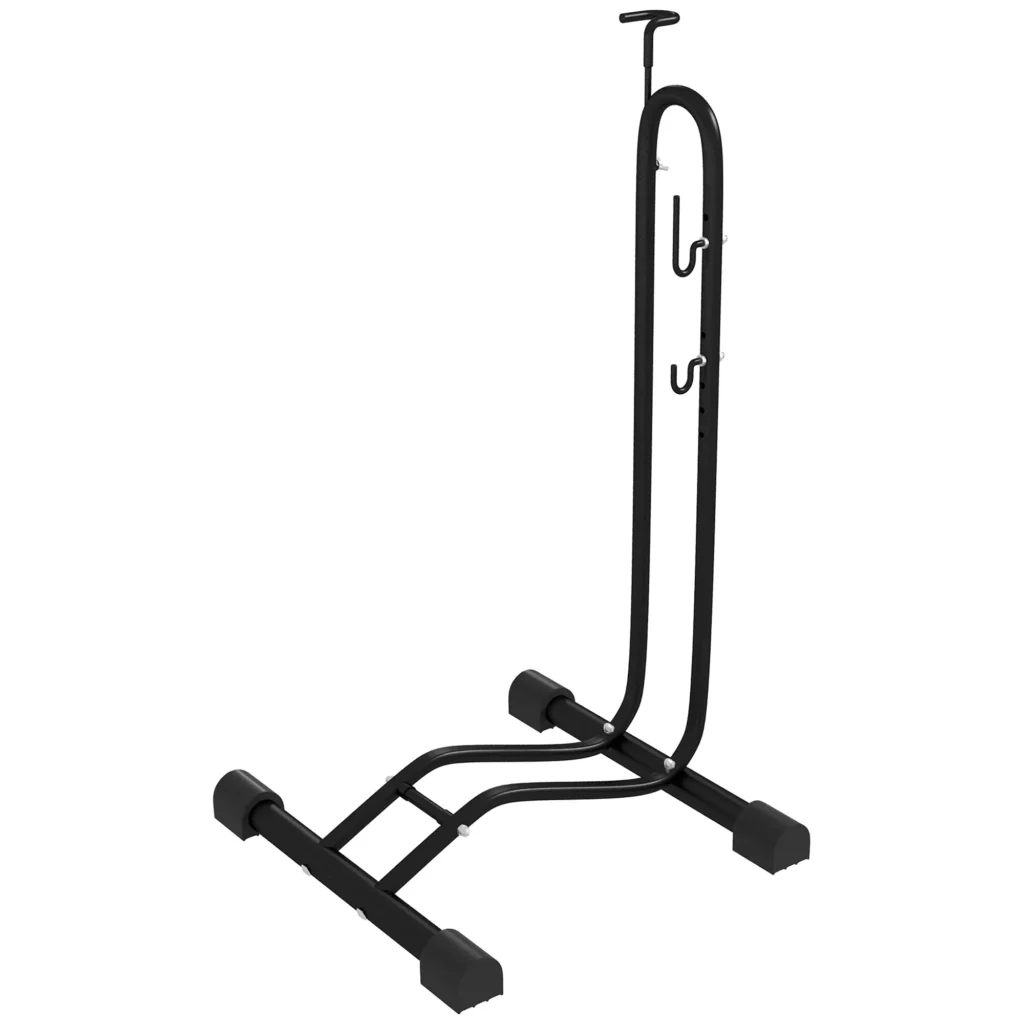 Vertikalus ir horizontalus dviračių stovas, atsparus oro sąlygoms, skirtas 6"-28" ir 700c dviračiams 45 x 44 x 118 cm