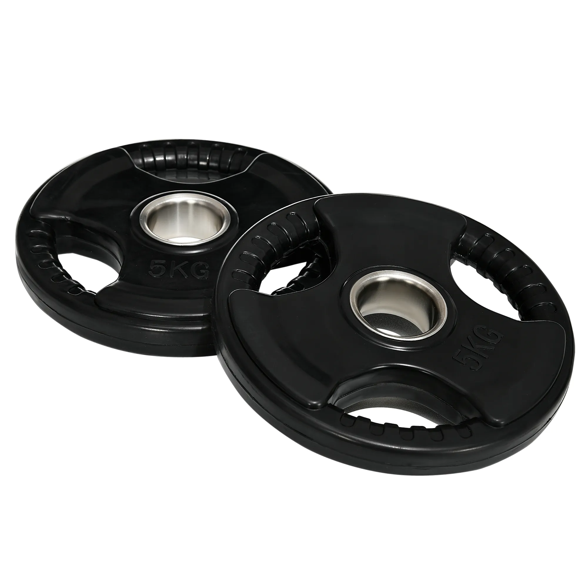 Štangos svorių rinkinys, 2 vnt., "Tri-Grip", 2 x 5 kg