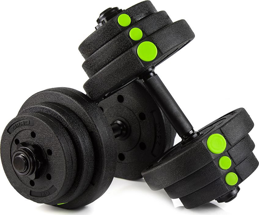 Zipro bituminous dumbbells 2 x 10 kg