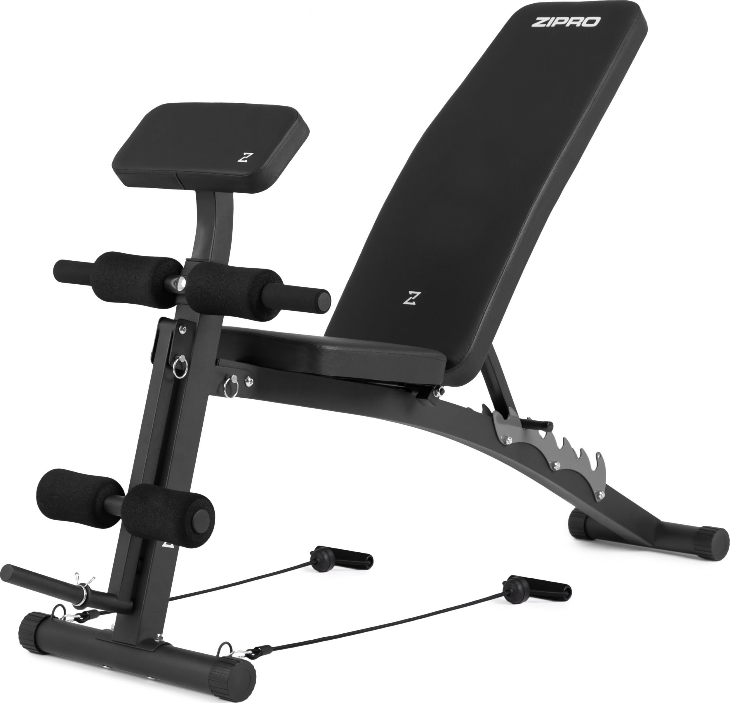 Exercise bench Zipro Volume with leg press and prayer book