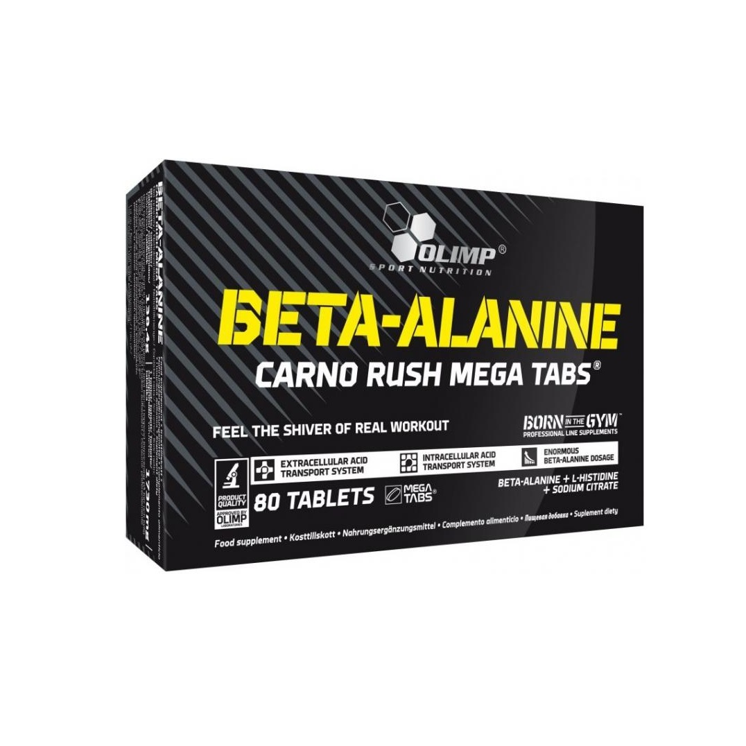 Amino rūgštys Olimp Beta-Alanine Carno Rush Mega Tabs (800 mg) 80 tablečių