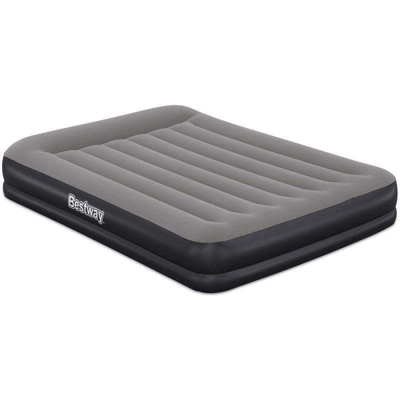 Pripučiamas čiužinys BESTWAY Tritech, juodos/pilkos sp., 203 x 152 x 36 cm
