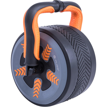 Pure2Improve 2 in 1 Ab Wheel and Kettlebell, Black/Orange|P2I202180
