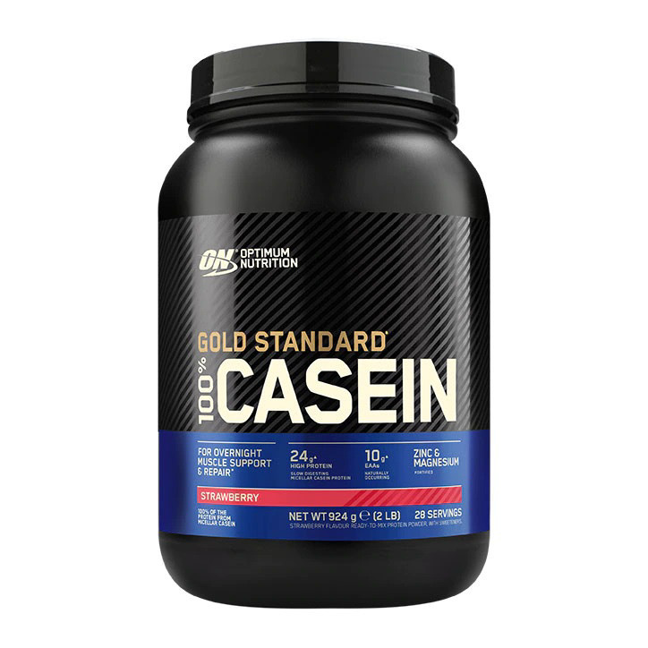 Kazeinas ON™ Gold Standard Casein 924g Braškių skonio