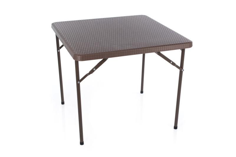 Sulankstomas stalas Rotango Dizaino, Kvadratinis 86x86x74 cm