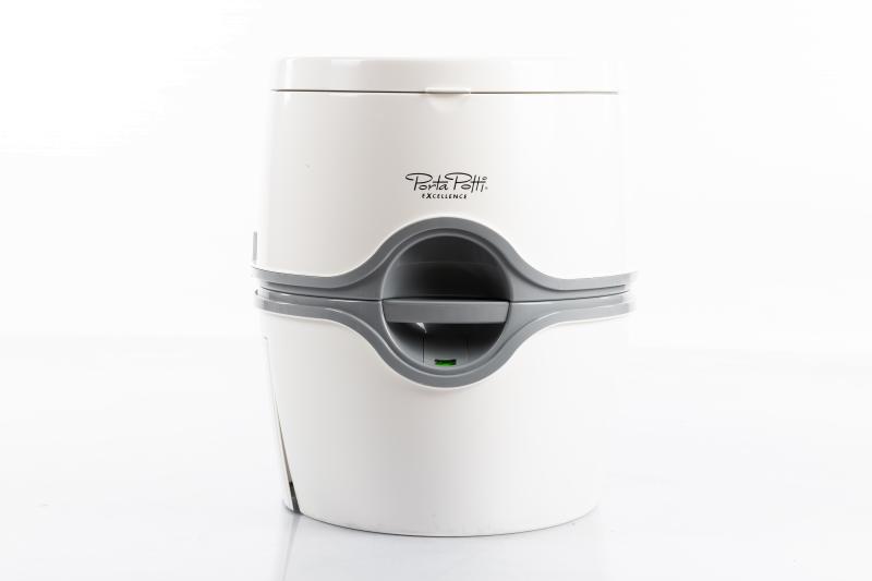 Elektrinis baltas nešiojamas tualetas su elektriniu nuleidimu Thetford Porta Potti 565E 92306