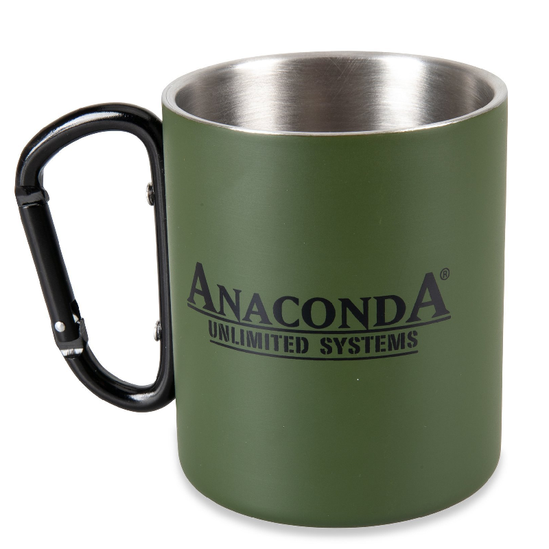 Termo Puodelis SAENGER Anaconda Carbiner 250ml Žalias