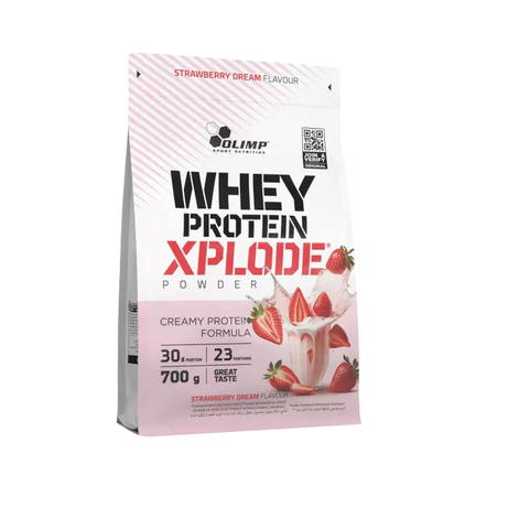 Baltymų milteliai Olimp Whey Protein Xplode 700g Braškių skonio