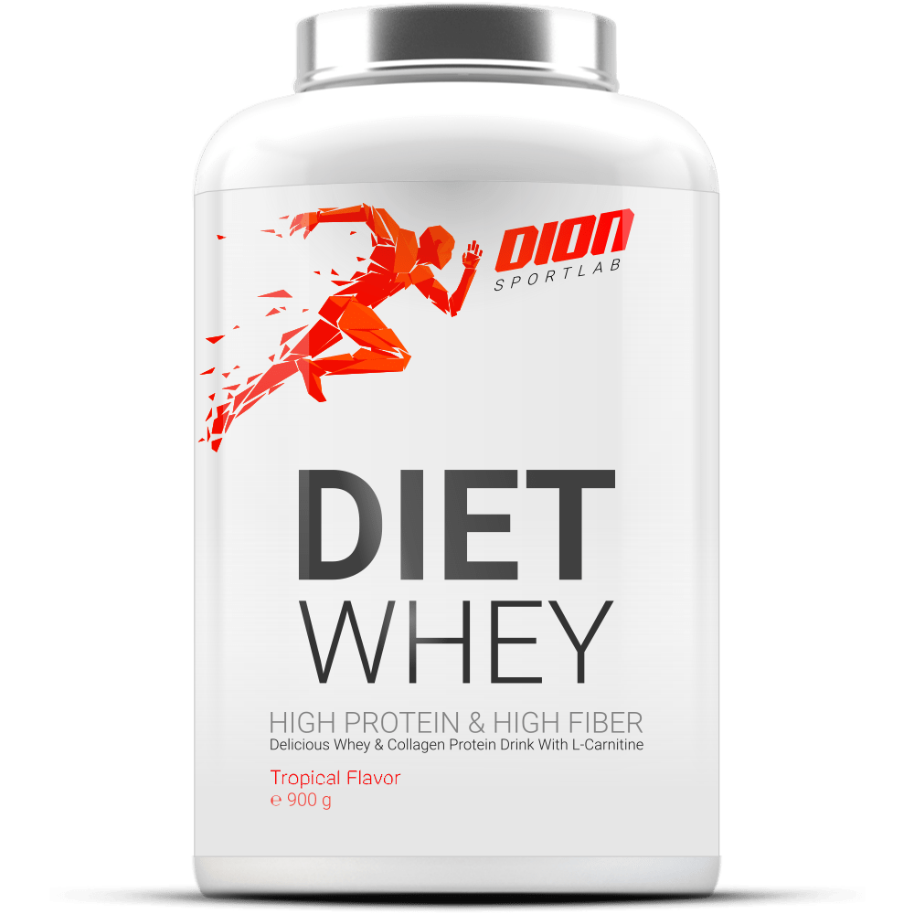 DION SPORTLAB DIET WHEY, Tropikų  sk., 900 g