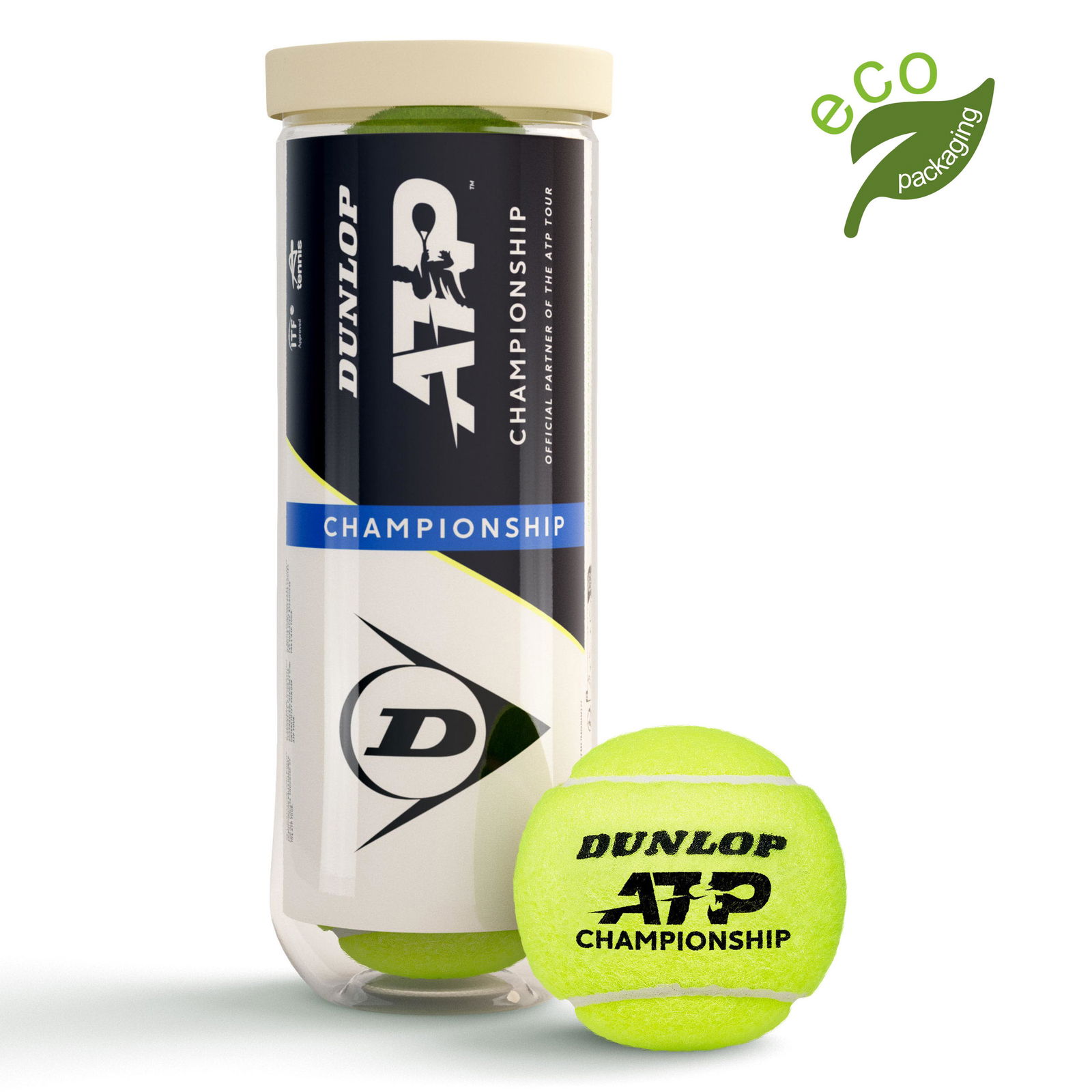 Teniso kamuoliukai DUNLOP ATP CHAMPIONSHIP Entry 3-tube ITF
