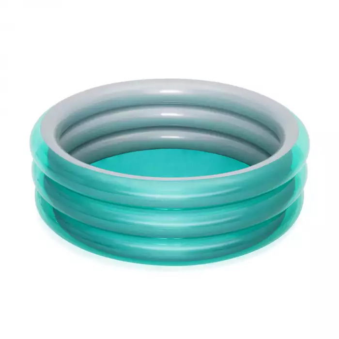 Vaikiškas baseinas Bestway Big Metallic 3-Ring Pool Φ67" x H21"/Φ1.70m x H53cm