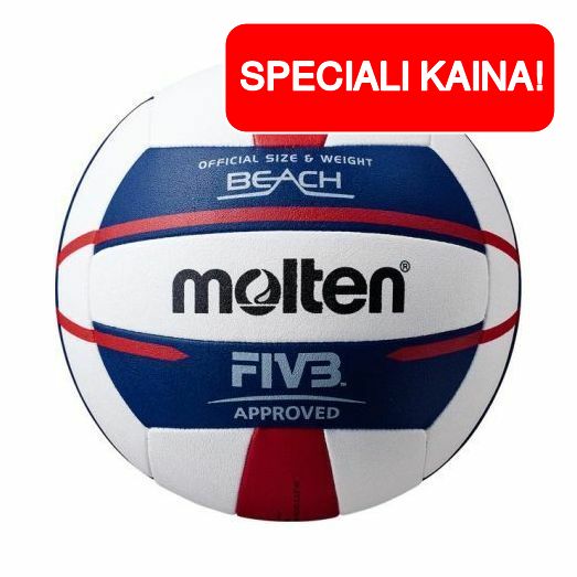 Tinklinio kamuolys varžyboms MOLTEN V5B5000, sintetinė oda, 5 dydis