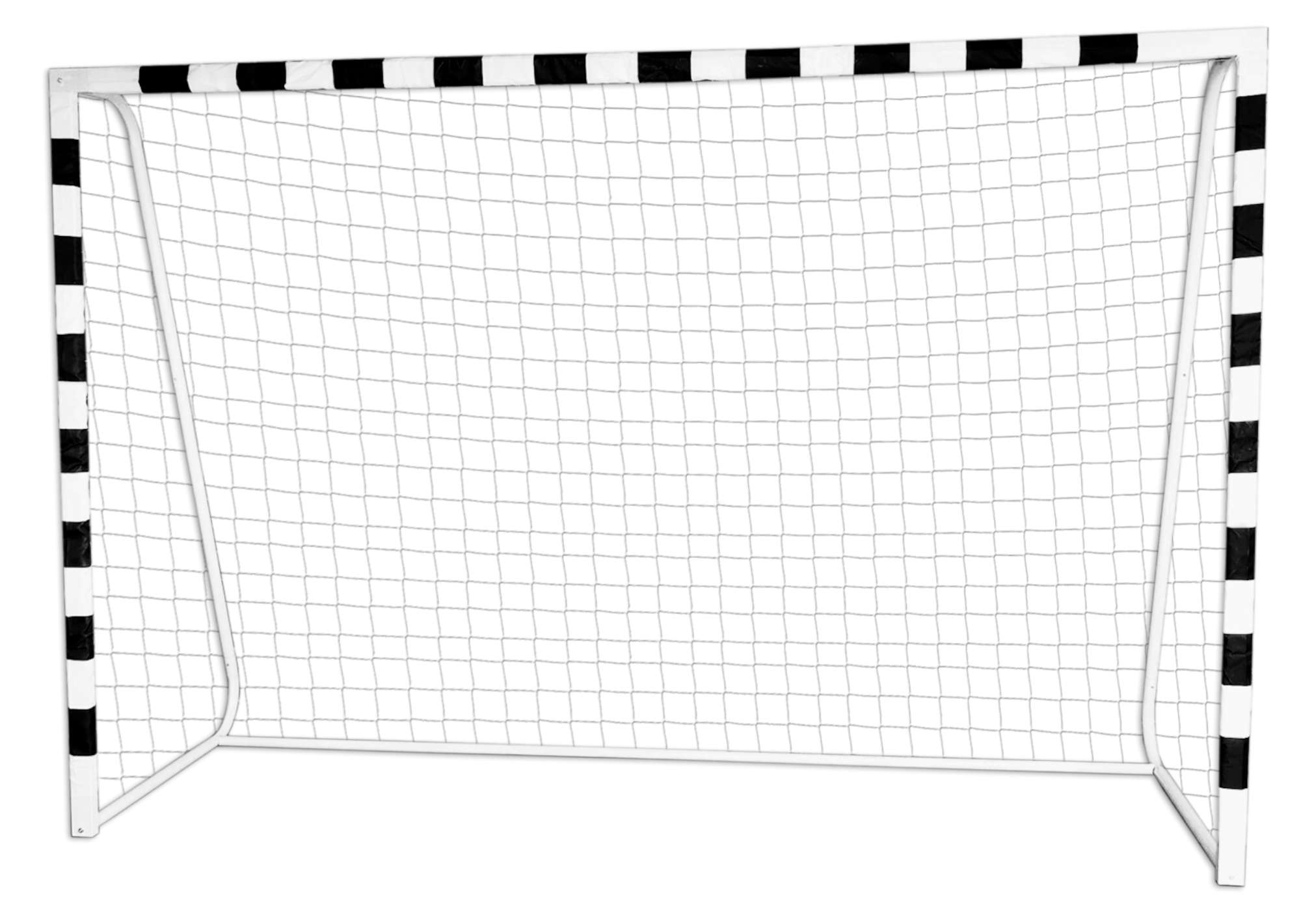 Futbolo vartai "Pro" 300 x 200 cm baltos ir juodos spalvų