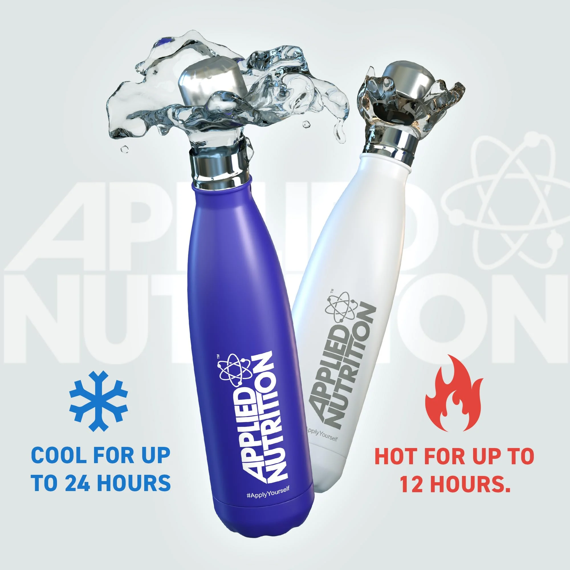Applied Nutrition Stainless Steel Flask 500 ml. - Blue spalva